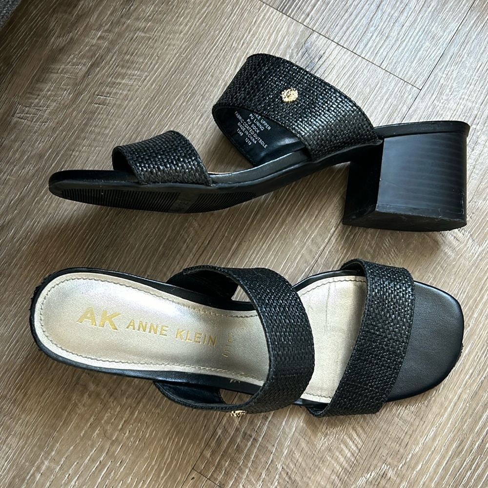 Anne Klein Black Heeled Sandals